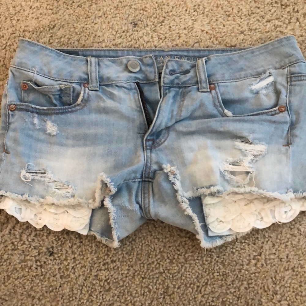 American eagle denim shorts